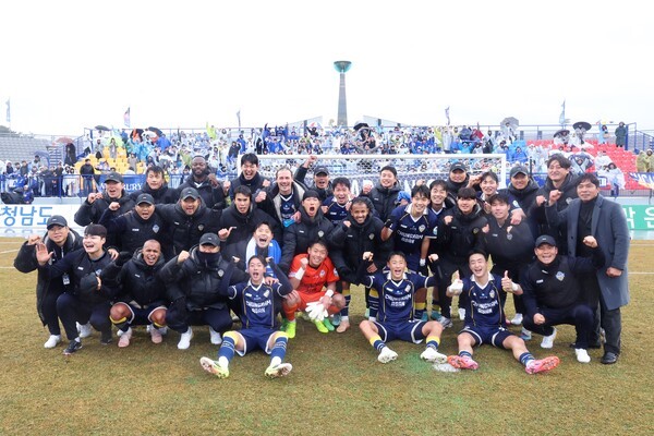 충남 아산 FC, 파주 상대 홈 개막전 승리